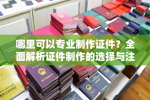 埇桥哪里可以专业制作证件？全面解析证件制作的选择与注意事项