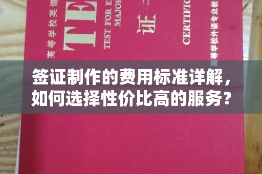 埇桥签证制作的费用标准详解，如何选择性价比高的服务？