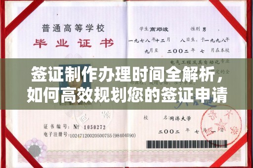 埇桥签证制作办理时间全解析，如何高效规划您的签证申请流程